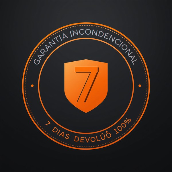 Selo de Garantia Incondicional 7 Dias - Devolução 100%